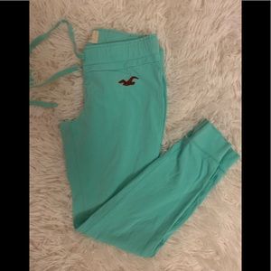 Hollister women’s leggings (Aqua color)